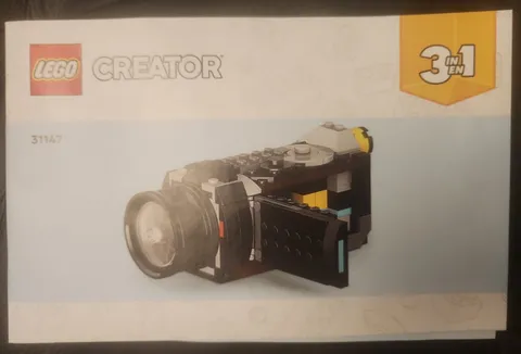 LEGO Creator 3 in 1 TV Camera Video Paper 31147 Instruction MANUAL ONLY