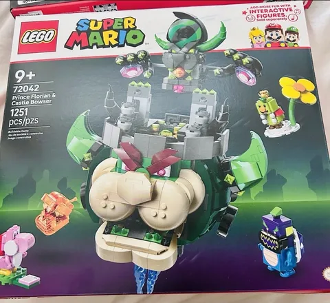 LEGO 72042 Super Mario Prince Florian & Castle Bowser Complete Set New Unopened 