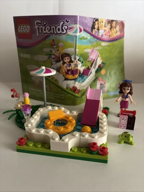 LEGO Friends 41090 - Olivia's Garden Pool - Complete- 2015