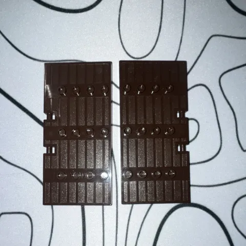 LEGO Reddish Brown 1 x 5 x 8 1/2 Stockade Door 87601 Lot of 2 Pieces Authentic