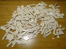 LEGO WHITE 2x4 2x2 1x4 1x6 1x8 Finishing Smooth Tile Circles Round Lot