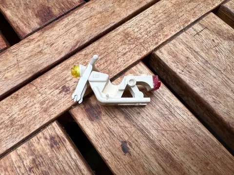 LEGO motorcycle white ref x81