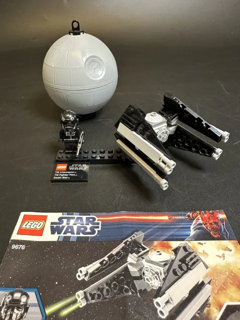 LEGO 9676 Star Wars TIE Interceptor & Death Star Complete Set w/ Instructions