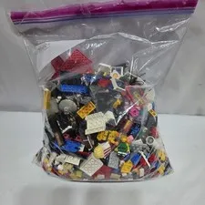 LEGO Bulk Bricks & Pieces Lot Mixed Brands 3.10 lbs Wheels Minifigures