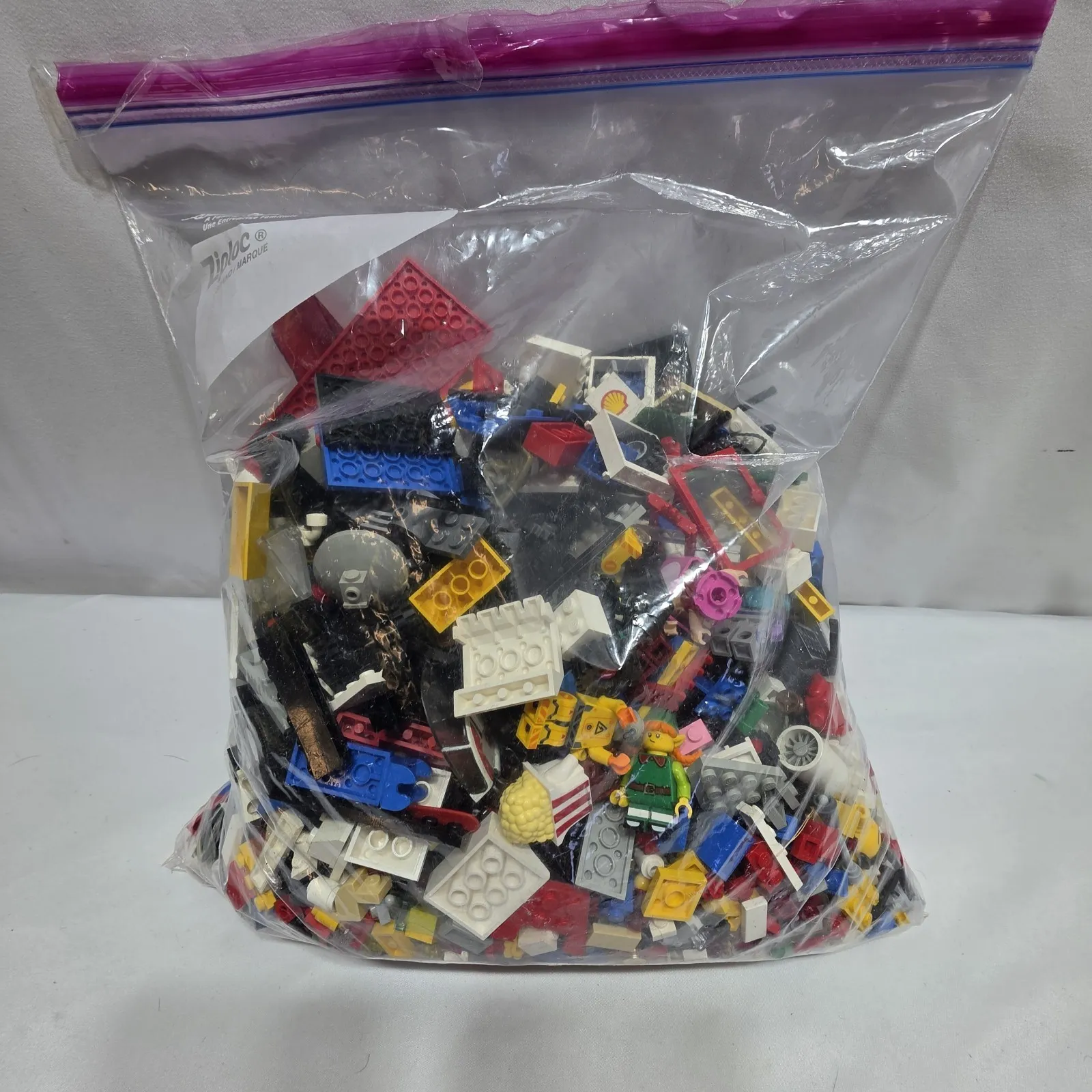 LEGO Bulk Bricks & Pieces Lot Mixed Brands 3.10 lbs Wheels Minifigures