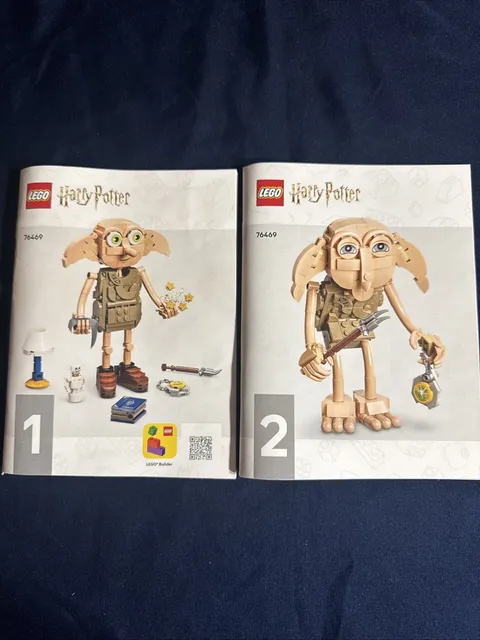 Lego Harry Potter 76469 Dobby House Elf / Kreacher Instruction Manuals Only