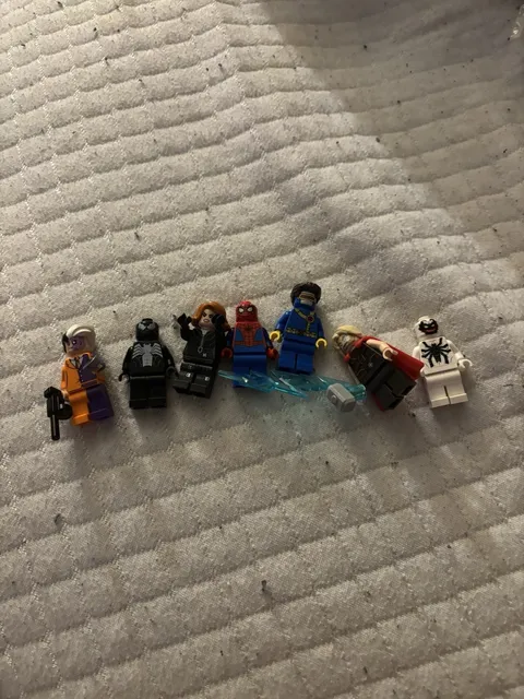 authentic lego marvel and dc lot of seven good condition rare two face read desc