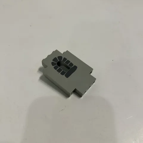LEGO Minifigure Old Light Gray Castle Wall Panel 2x3 with Printed Window