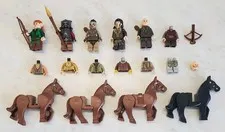 Lego Lord of the Rings Minifigure & Parts Lot Hobbit Figures Uruk-Hai Bard LOTR