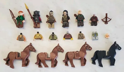 Lego Lord of the Rings Minifigure & Parts Lot Hobbit Figures Uruk-Hai Bard LOTR