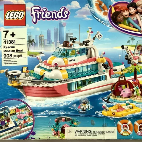 LEGO Friends 41381 Rescue Mission Boat Set Complete w/ Instructions Andrea Mia