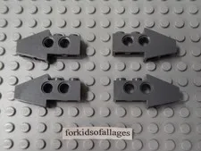 4x Lego 2743 Technic Slope 33° 4x1x1 1/3 Dark Bluish Gray 10221 Star Wars, 10231