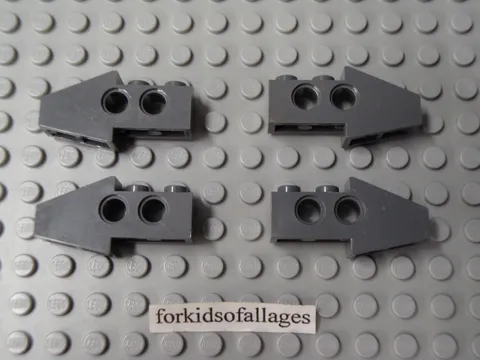 4x Lego 2743 Technic Slope 33° 4x1x1 1/3 Dark Bluish Gray 10221 Star Wars, 10231