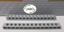 (J15/1/3) LEGO Technic 2 x 32018 perforated beam 1x14 new light gray