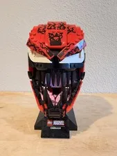 RETIRED LEGO Marvel Carnage Head Bust Helmet 76199 Complete w/ Manual