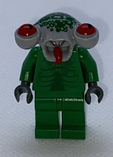 LEGO Squidman Alien Minifigure 5969 Space Police III Green Grey