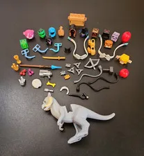 Lego Parts Lot 50 Pieces Helmets, Heads, Weapons, Accessories Minecraft 