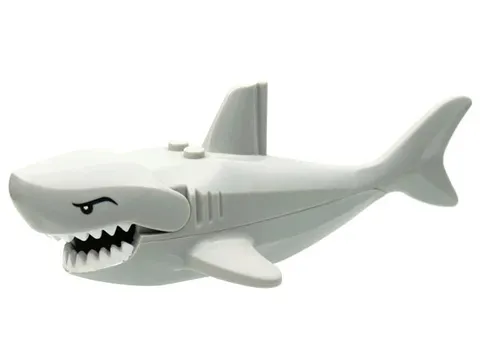 LEGO® 62605pb01c01 Shark Large with Gills with White Teeth and Black Eyes with E