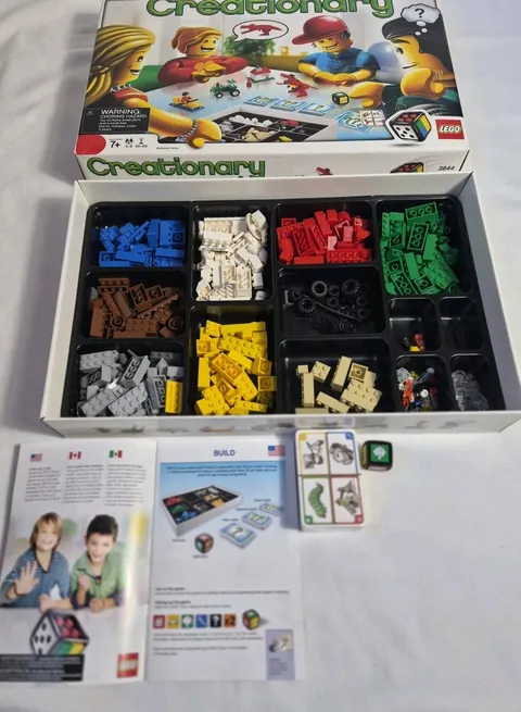LEGO CREATIONARY Board Game Building Set 3844 100% COMPLETE discontinued New