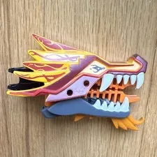 LEGO Ninjago Fire Dragon Head and Jaw ~ 2507 ~ Fire Temple Upper and Lower Jaw