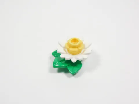 LEGO White w/ Yellow Flower Plants Minifig S9