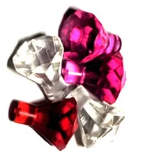 Lot Of 5 Lego Part 28556 30153 Rock 1x1 Jewel 24 Facet