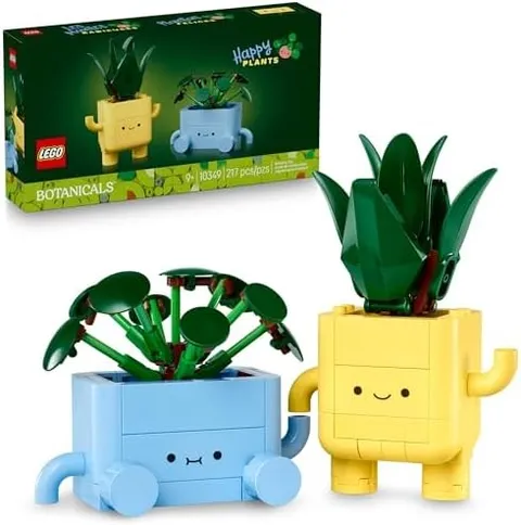 LEGO Botanicals Happy Plants Building Toy for Kids, Girls, and Boys 9+ -