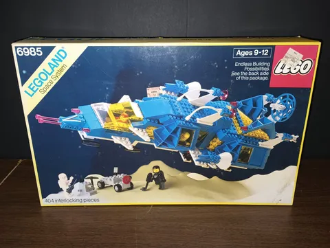 1986 Lego 6985 Cosmic Fleet Voyager - Box And Instructions Only RARE No Bricks