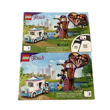 Lego Friends Manuals Only - 41445 Books 1 & 2, Vet Clinic Ambulance Instructions