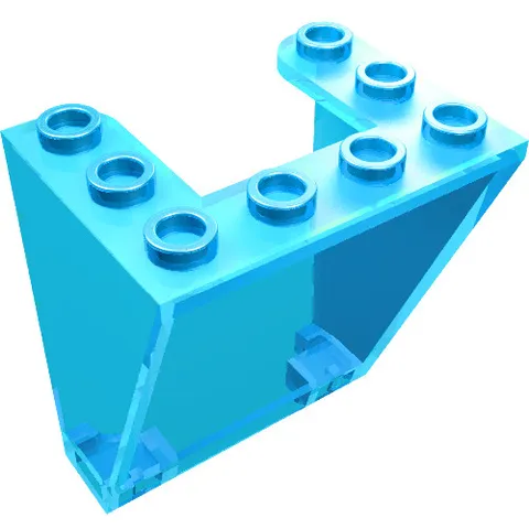 5x LEGO® Part 72475 - Windscreen 3 x 4 x 4 Inverted