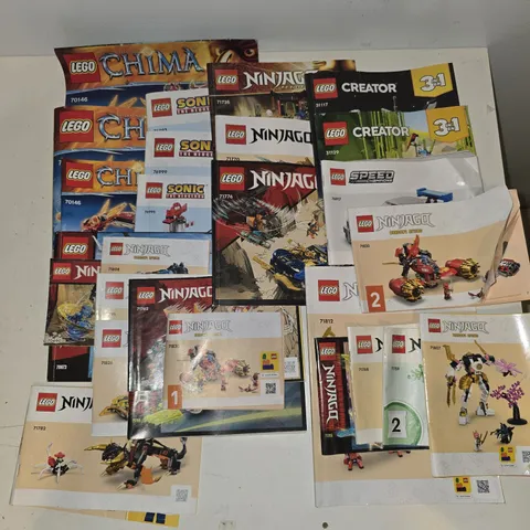 Lego Ninjago Sonic And Other Instruction Manual Lot