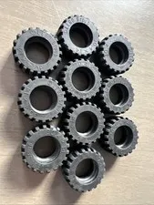 LEGO 30391 Black Tire 30.4 x 14 Offset Tread - 10 Pieces