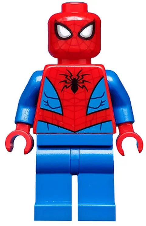 LEGO [No Color/Any Color] Spider-Man - Dark Red Web Pattern, Blue Legs sh0546 Us