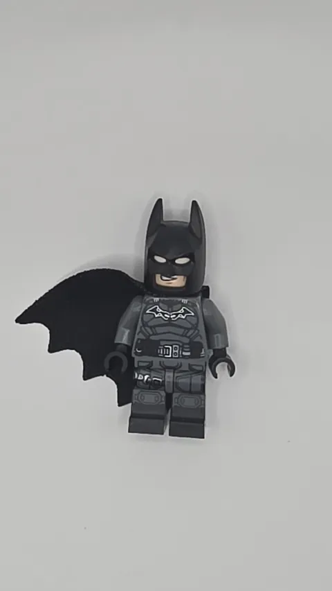 LEGO Batman Dark Bluish Gray Suit Minifigure 76181 76183 76179 Batcave BC32