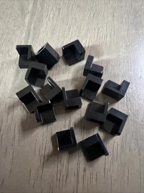 LEGO 6231 Black Panel 1 x 1 x 1 Corner 15 Pieces