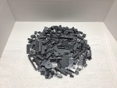 Lego Dark Gray Bricks and Pieces Lot