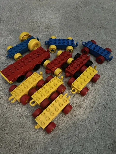 Lego Duplo 10 piece Train Cars And 7 Piece Cars Array Of Difference Colors
