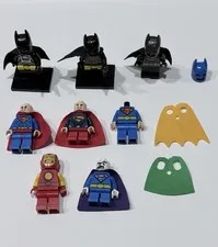 Lego Lot 8 Dc Superheroes Mini-figures. Batman Superman Bizarro Superman IronMan