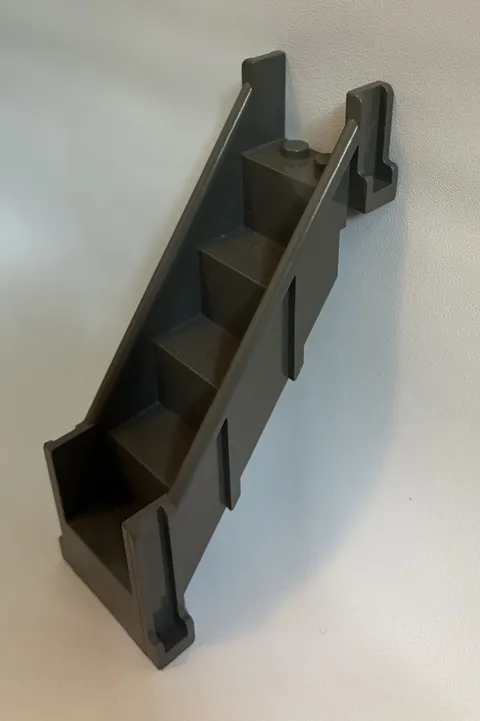 LEGO 4784 Old Dark Gray Stairs 4 x 7 x 9 1/3 Straight Enclosed Pirates Castle