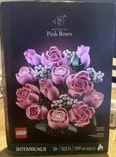 LEGO 10374 Botanicals (Bouquet Of Pink Roses 789 Pieces. SEALED BOX DAMAGE