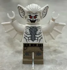 Lego Man-Bat Rebirth White Fur Minifigure sh0660 DC Batman 76160 Bat Base