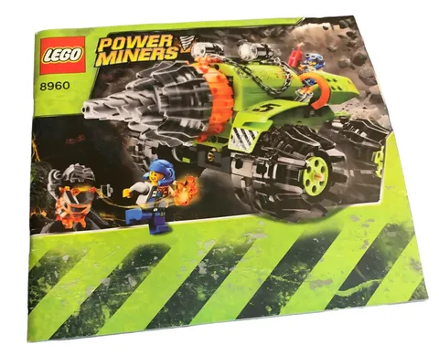 Instruction Book Only For LEGO POWER MINERS Thunder Driller 8960 