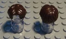 Lego Figure Accessories Hair Dark Brown for Man