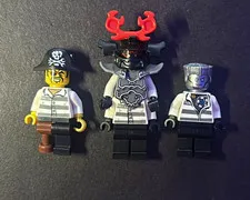 LEGO Ninjago Lot of 3- Stone Army Warrior, Zane, Captain Soto Minifigures 70591