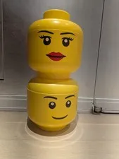 LEGO Storage Head Yellow - Girl Boy