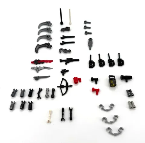 LEGO Replacement Parts 40 + Pieces Weapons Walkie Talkies Tools Mixed Lot