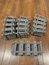 20 pieces Lego Train Track Lot: 16 Curved 4 Straight