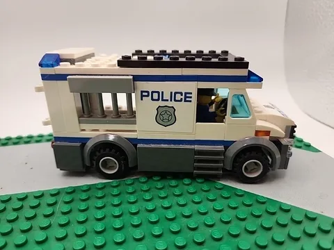 Lego Police Transport Vehicle With Policeman Driver
