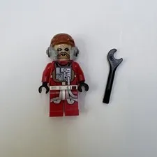 LEGO Star Wars Minifigure Ten Numb Red Jumpsuit SW0556 From Set 75050 B-Wing 9