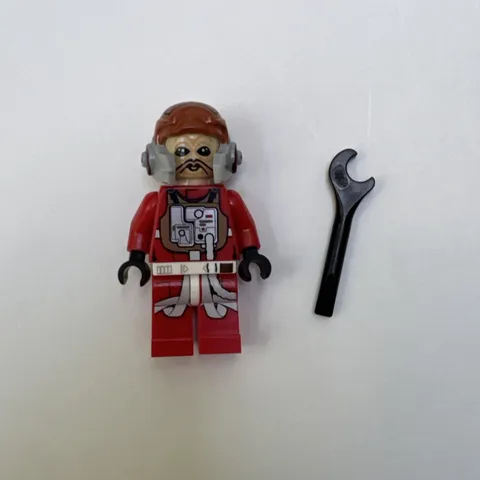 LEGO Star Wars Minifigure Ten Numb Red Jumpsuit SW0556 From Set 75050 B-Wing 9
